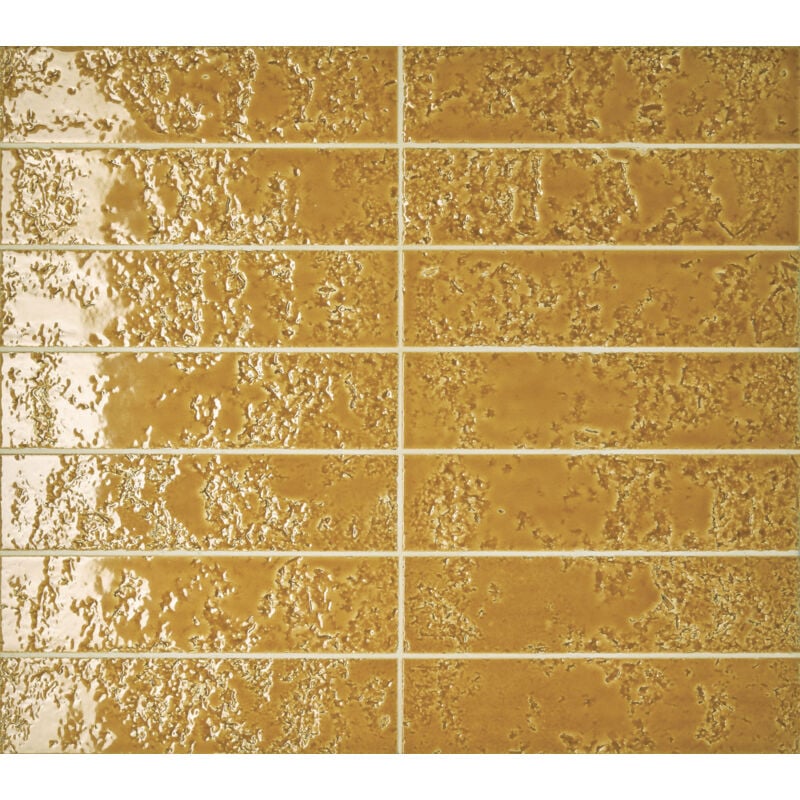 Stone By Stone - Faïence - coral - Coral Ambar - 6,4x26,2 - Brillant - (0,42 m²)