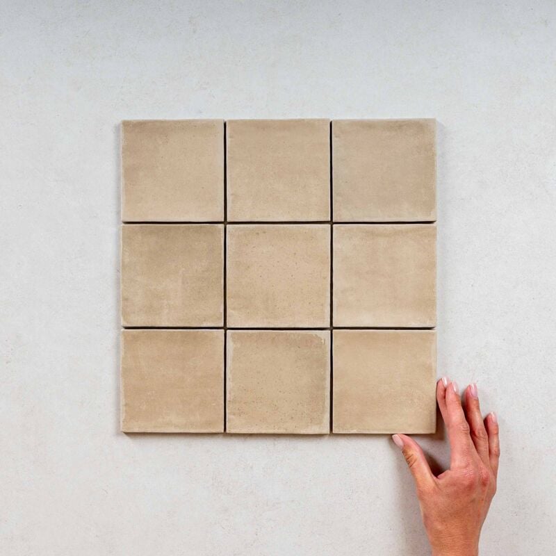 Faïence Effet Zellige argile 10x10 (0,5m2) Siena - Les Carreaux de Jean