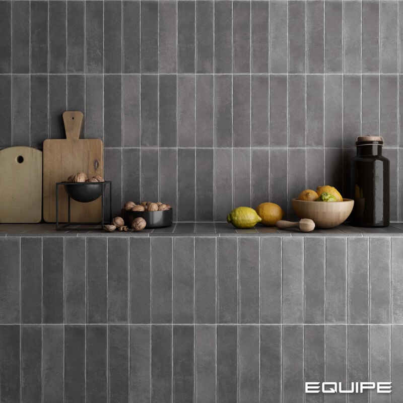 Nais - Grès cérame - argile - argile dark - 6X24,6