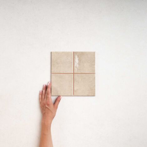 Faïence Effet Zellige Beige CHAOUEN 10x10 Cream (1m²) - Les Carreaux de Jean