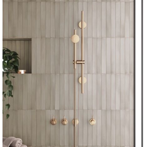 Faience Effet Zellige Beige MASSIMO Siena Earth 5x40cm (1m²) - Les Carreaux de Jean