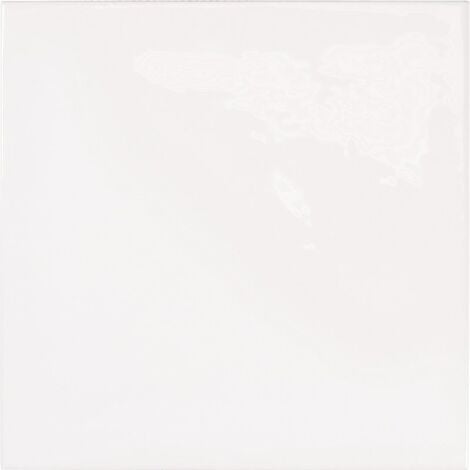 Faience effet zellige blanche 13.2x13.2 VILLAGE WHITE 25599 - 1 m²