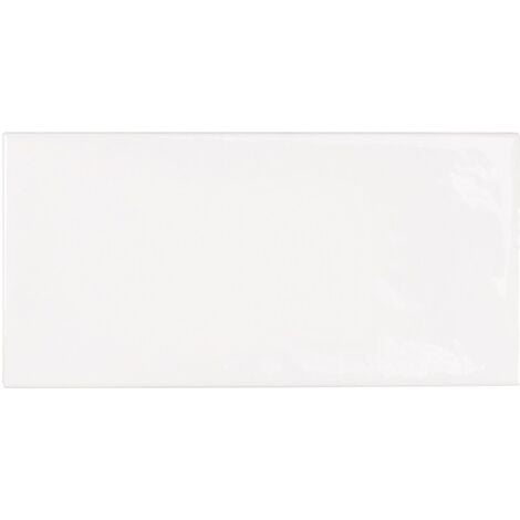 Faience effet zellige blanche 6.5x13.2 VILLAGE WHITE 25588 - 0.5 m²