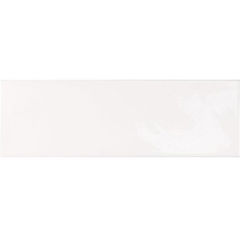 Faience effet zellige blanche 6.5x20 VILLAGE WHITE 25642 - 0.5 m²