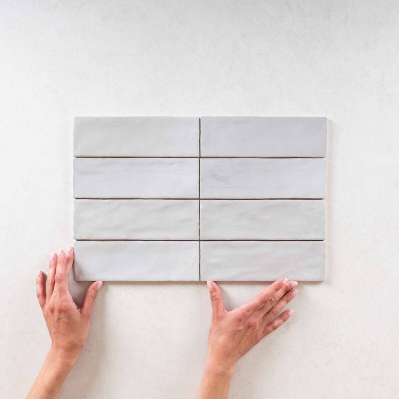 Nais - Faïence Effet Zellige mallorca 6,5x20 (0,5m2) Blue Mallorca - Les Carreaux de Jean