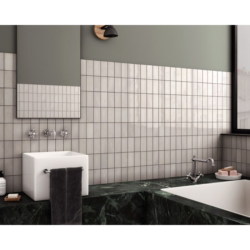 Faïence - VILLAGE - SILVER MIST - 6,5X13,2