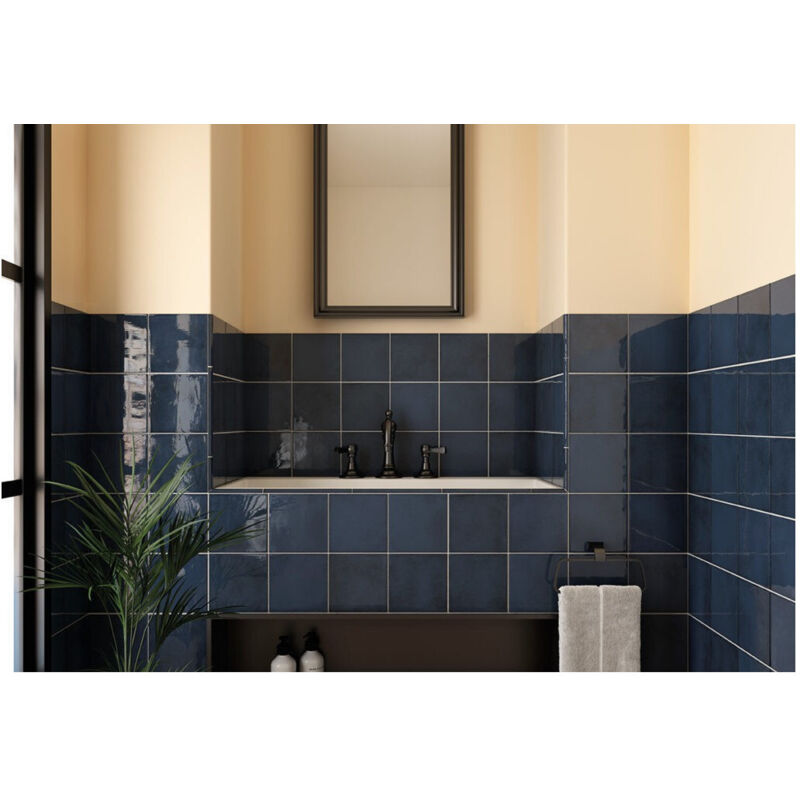 Equipe - Faïence - village - royal blue - 6,5X13,2