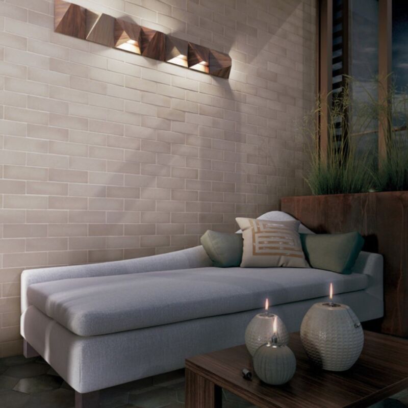 Nais - Carrelage mural faience effet zellige magma 13,2x13,2cm et 20x6,5cm 13,2x13,2 cm Rose - Mat - boîte de 1 m2 - Gioia Materia