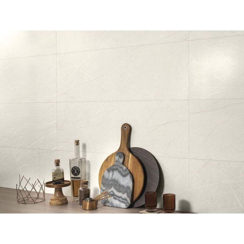 Stone By Stone - Faïence - muse - ivory - 30x90 prisma Rectifié - Naturel - (1,08 m²)