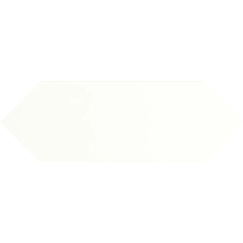 Carrelage hexagonal Plato blanc Brillant 10x30 cm