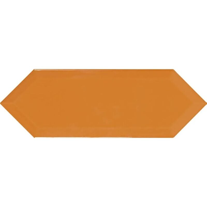 Carrelage hexagonal Plato orange Brillant 10x30 cm
