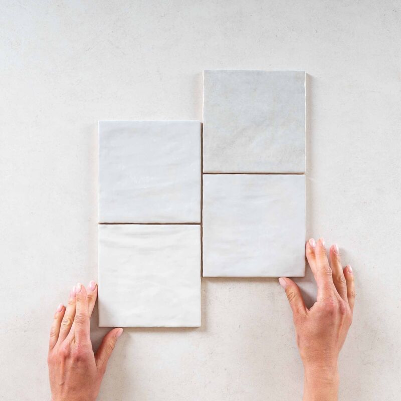 Equipe - Faïence Effet Zellige la riviera 13,2x13,2cm Lavanda Blue (1m2) - Les Carreaux de Jean