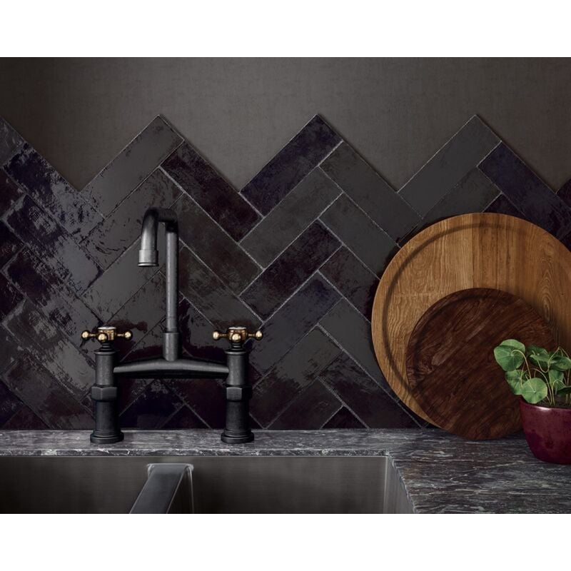 Equipe - Faïence - la riviera - tourmaline - 6,5X20