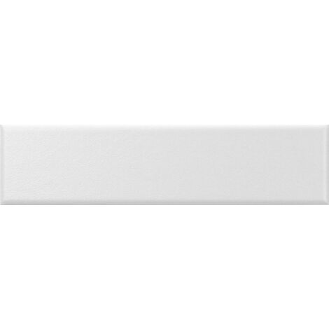 Faience nuancée mate moderne blanche MATELIER ALPINE WHITE - 26485 - 7.5x30 cm - 1m²
