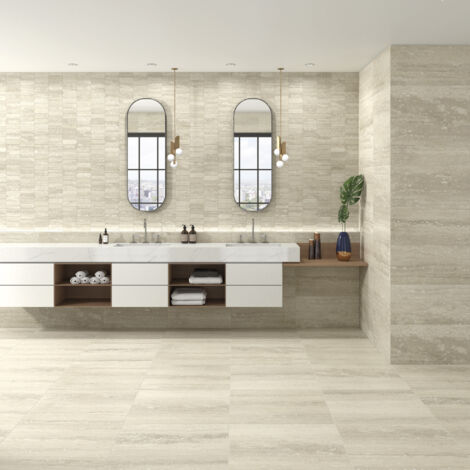 Faïence - PURE TRAVERTINE - BEIGE - Mat - 59,2x29,5x0,85cm
