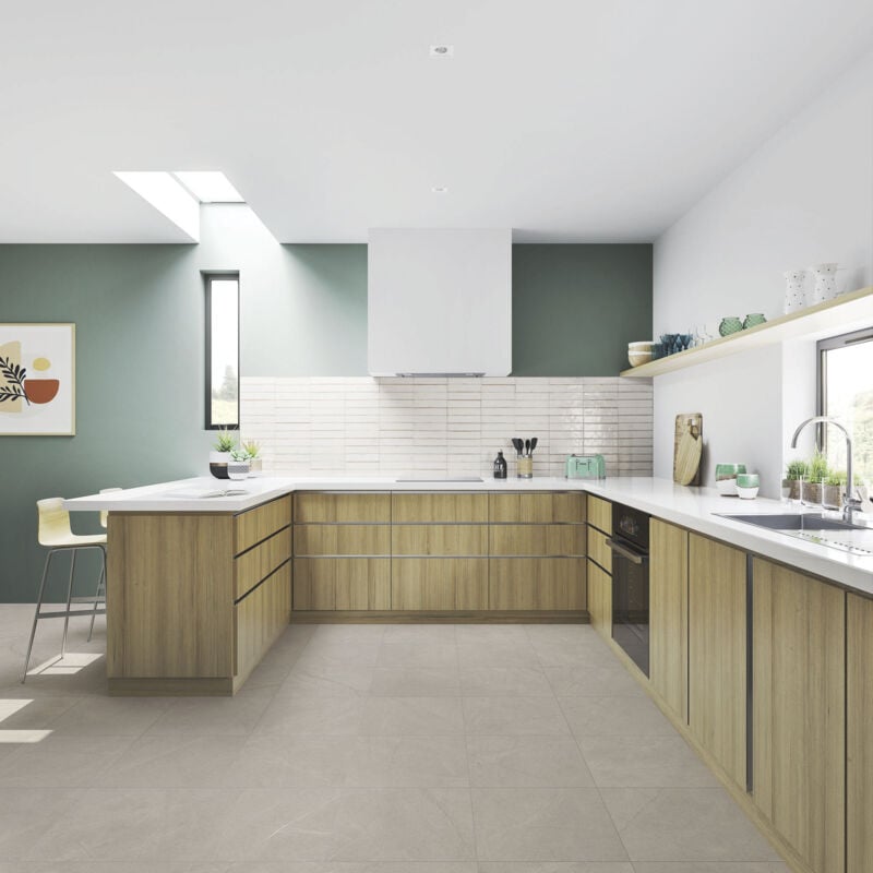 Stone By Stone - Faïence - raku - Warm White - 5,6x26,7 - Brillant - (0,78 m²)