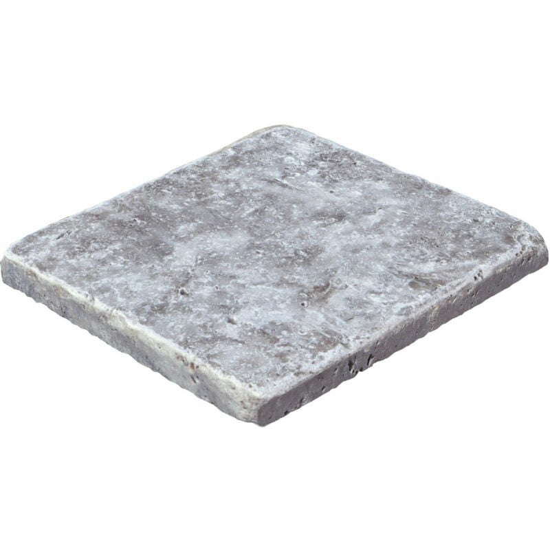 Stone By Stone - Faïence Travertin 1er Choix - Silver - 20,3x40,6x1,2cm - Vieilli - (1 m²)