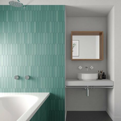 Faïence navette mate LOMA VIRIDIAN 5X25 - 0,50 m²