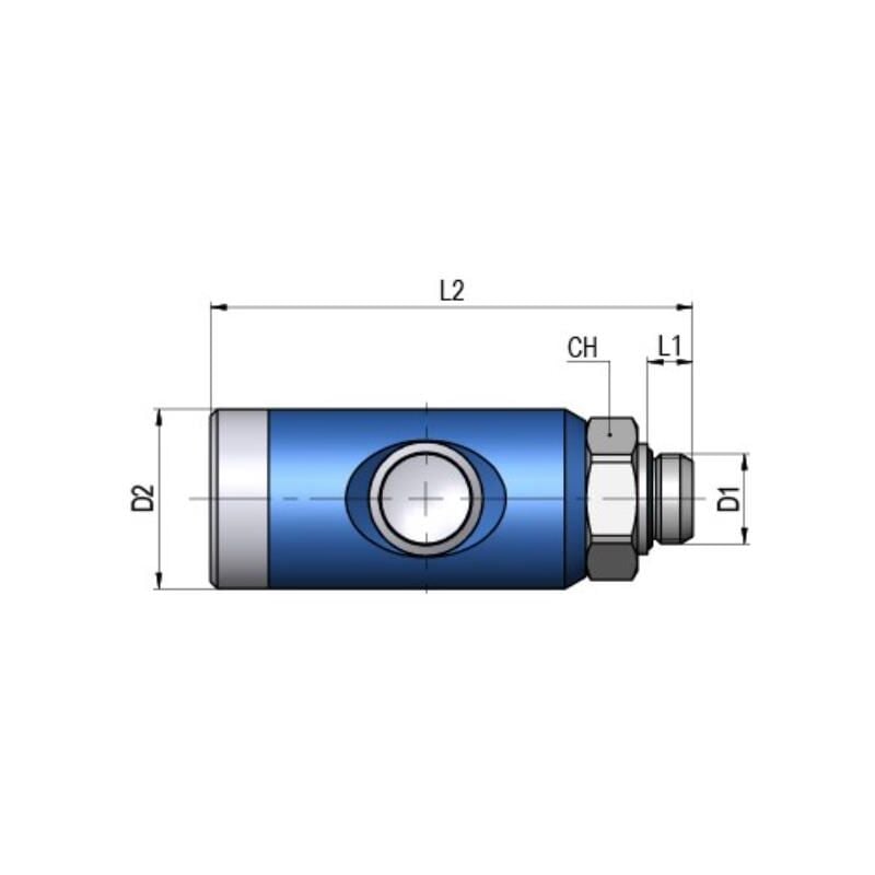Fairair - Réducteur de pression emboîtable avec accouplement de sécurité g 1/4, embout emboîtable nw 7,2 0,5-10 bar, FA30011