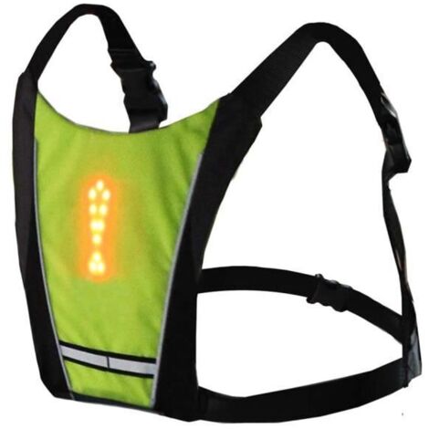 Faire du vélo LED de sécurité sans fil Turn Signal lumineux Gilet Riding nuit de guidagew1142