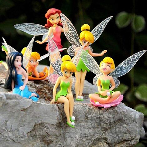 main image of "Fairy Garden Accessories Kit with Miniature Fairy Garden Fairies - 6 Piece Figurine & Table Chair Set - Fairy Garden Supplies Garden Ornament Accessories Figurine Statue for DIY Fairy Gard"