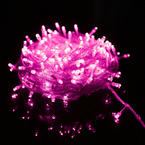 Fairy Lights Carnival Wedding Outdoor Garden Indoor Lighting, LED Fairy Tale Tree Lights Festive Tree Lights Christmas Decoration, Pink, 50M 400 LED