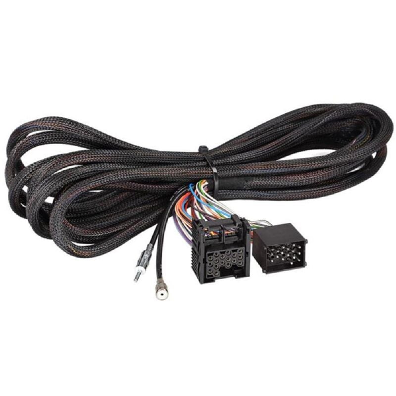 Faisceau Autoradio 17 broches compatible avec bmw 3 5 X5 - 6.5m I-Bus - Extension Antenne din