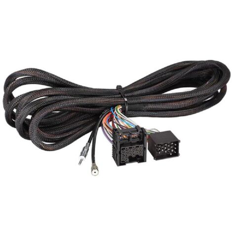 Faisceau Autoradio 17pin compatible avec BMW 3 5 X5 - 6.5m I-Bus - Antenne
