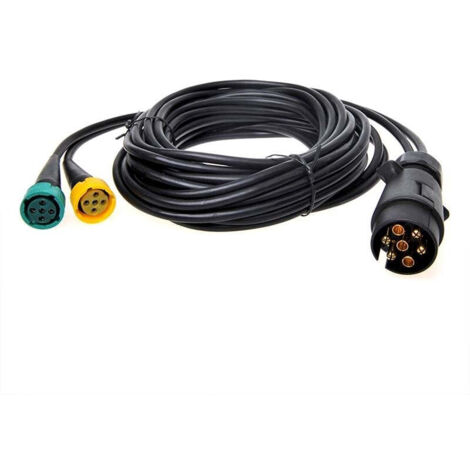 Faisceau de câbles 5M avec fiche 7 broches et 2x connecteur 5 broches