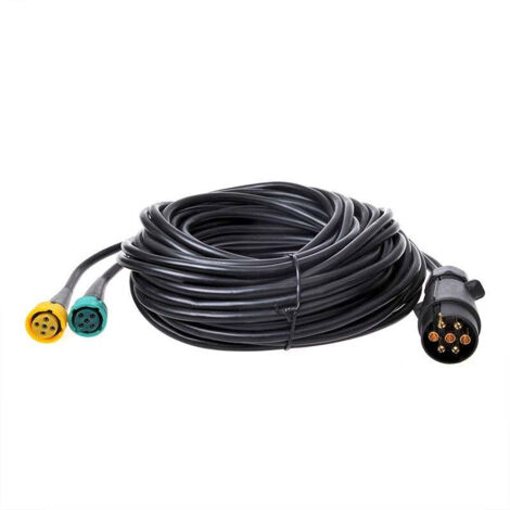 Faisceau de câbles 9M avec fiche 7 broches et 2x connecteur 5 broches