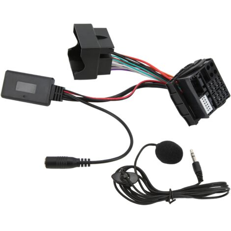 Faisceau de câbles complet 40 broches pour autoradio RD4, microphone Bluetooth, adaptateur de câble AUX IN de remplacement pour Citroën C2, C3, C4, C6