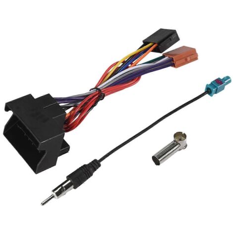 Faisceau de câbles d'alimentation ISO pour autoradio 207 307 (comme illustré)