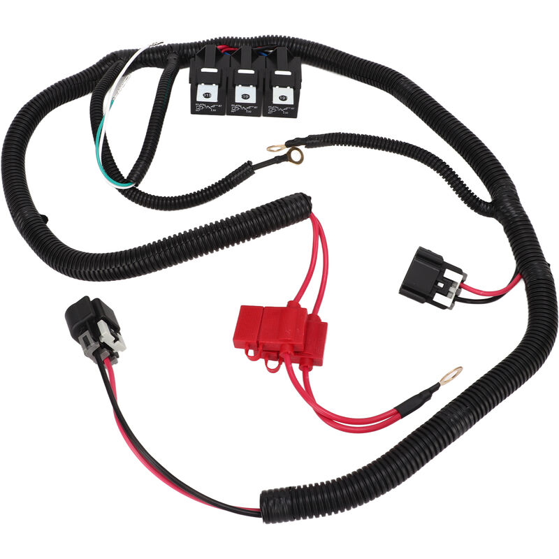Jeffergarden Faisceau de Fils de Ventilateur de Refroidissement, Double Faisceau de Fils de Ventilateur électrique ECU Control 7L5533A226T
