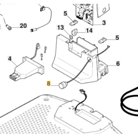 Faisceau de LED ORIGINAL STIGA a1500 rtk robot tondeuse 122063042/0