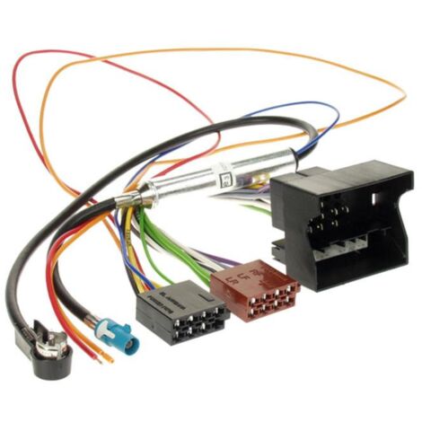 Faisceau ISO autoradio compatible avec Opel Adaptateur antenne alimentation fantome