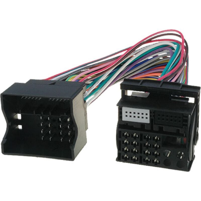 Faisceau Radio Origine compatible avec Audi SEAT Skoda VW ap03 vehicule en FAKRA vers FAKRA MIBPQ