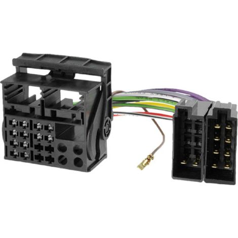 Faisceau Radio Origine IA158 compatible avec Audi SEAT Skoda VW vehicule en ISO vers FAKRA