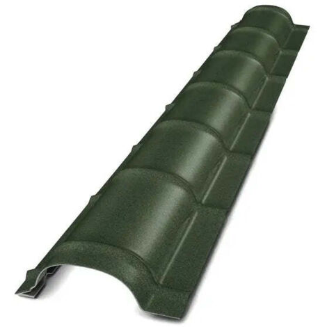 Faitage, 2000 × 230 × 0,5 mm, vert mat RAL 6020