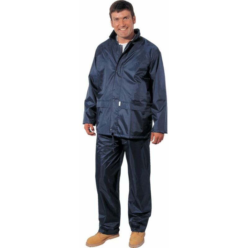 Lightweight Men's Large Navy Rain Trousers - Navy Blue - Faithful