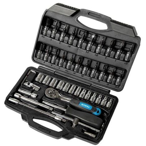 Faithfull 1/4in Socket Set, 46 Piece FAISOC1446MQ