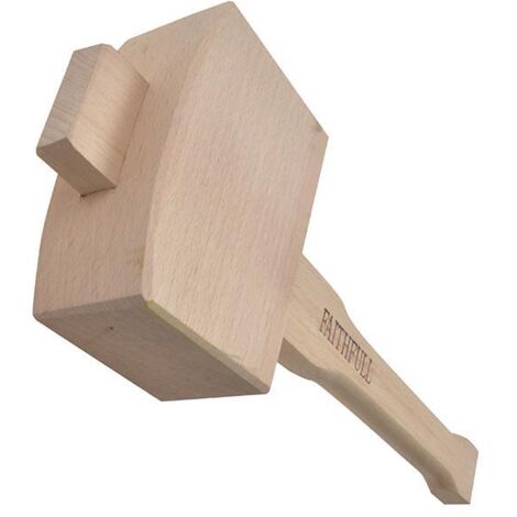 Faithfull 107X Carpenter's Mallet with 127mm (5-inch) Head - Durable Wooden Mallet for Carpentry and Woodworking