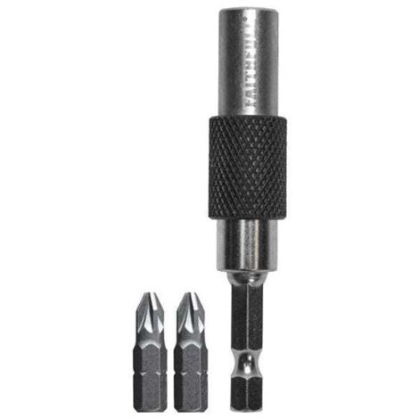 Faithfull 15° Flexi Bit Holder 75mm & PZ2(x2) Bits FAISBMBH15