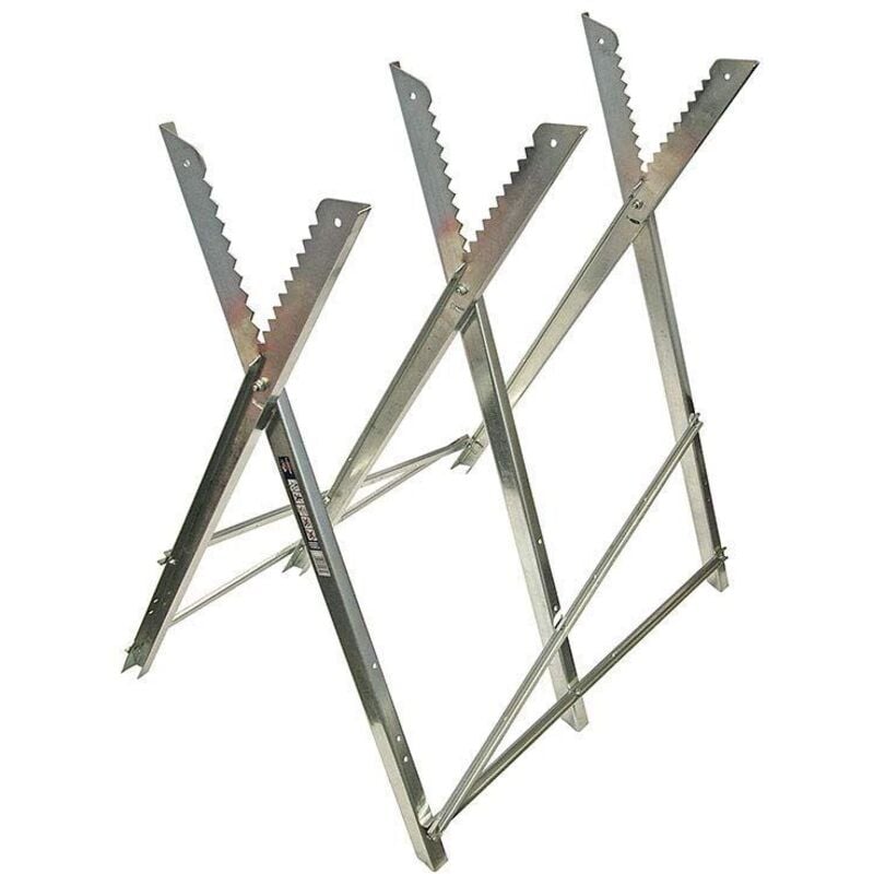 FAITHFULL Sawhorse Folding Trestle Galvanised