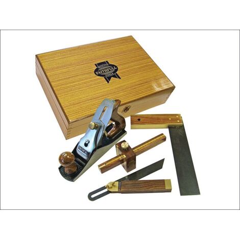 Faithfull 4 Piece Carpenters Woodworking Set in Presentation Box FAIPLANEKIT