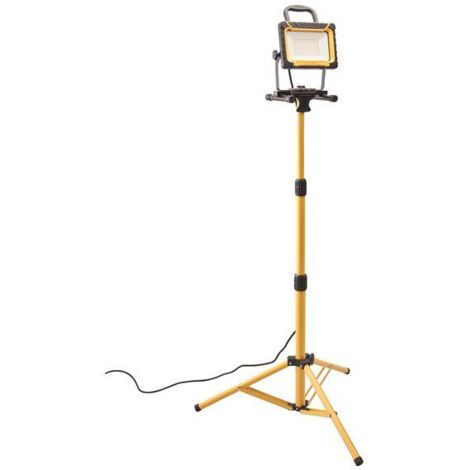 Faithfull 45W LED Dual Power Tripod Work Site Light with Safety Features, 240V, 900 Lumens