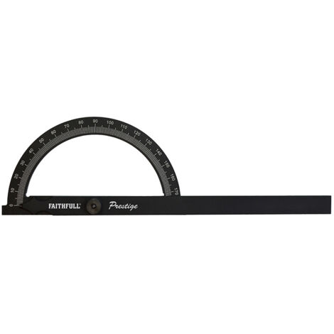 Faithfull 755002 Prestige Angle Gauge Black Aluminium 150 x 270mm FAIGAUGECNC