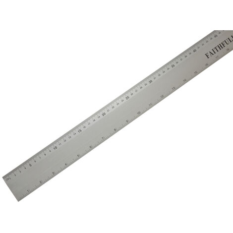 Faithfull Aluminium Flat Rule 1m/39in FAIRULE1000