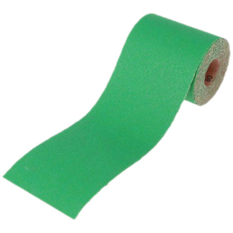 Faithfull Aluminium Oxide Sanding Paper Roll Green 100mm x 50m 80G FAIAR10080G