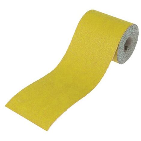Faithfull Aluminium Oxide Sanding Paper Roll Yellow 115mm x 5m 120G FAIAR5120Y