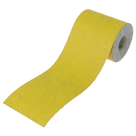 Faithfull Aluminium Oxide Sanding Paper Roll Yellow 115mm x 5m 60G FAIAR560Y